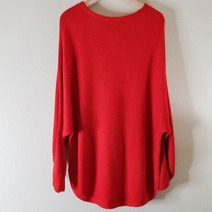 H&M Dolman Sleeve Red Sweater